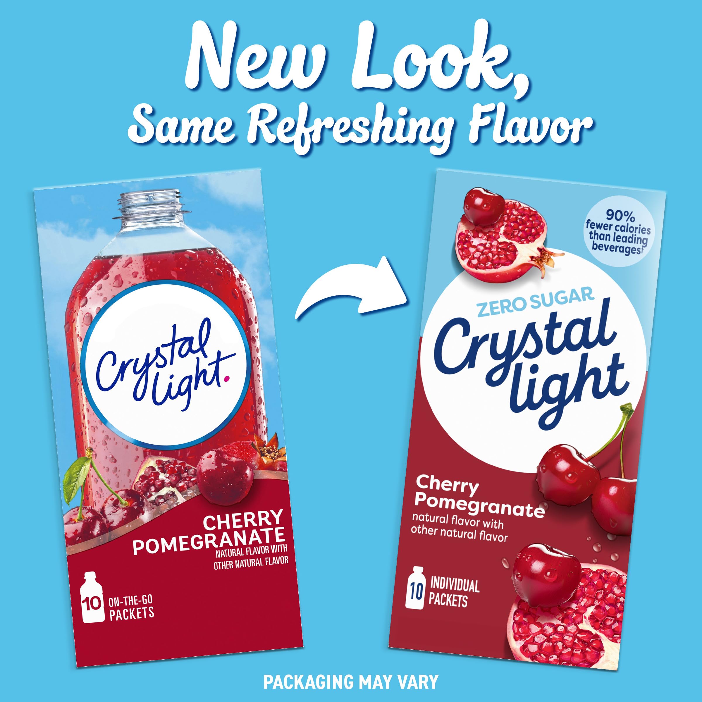 Crystal Light mixed in reusable bottle showing brand and ready-to-drink convenience