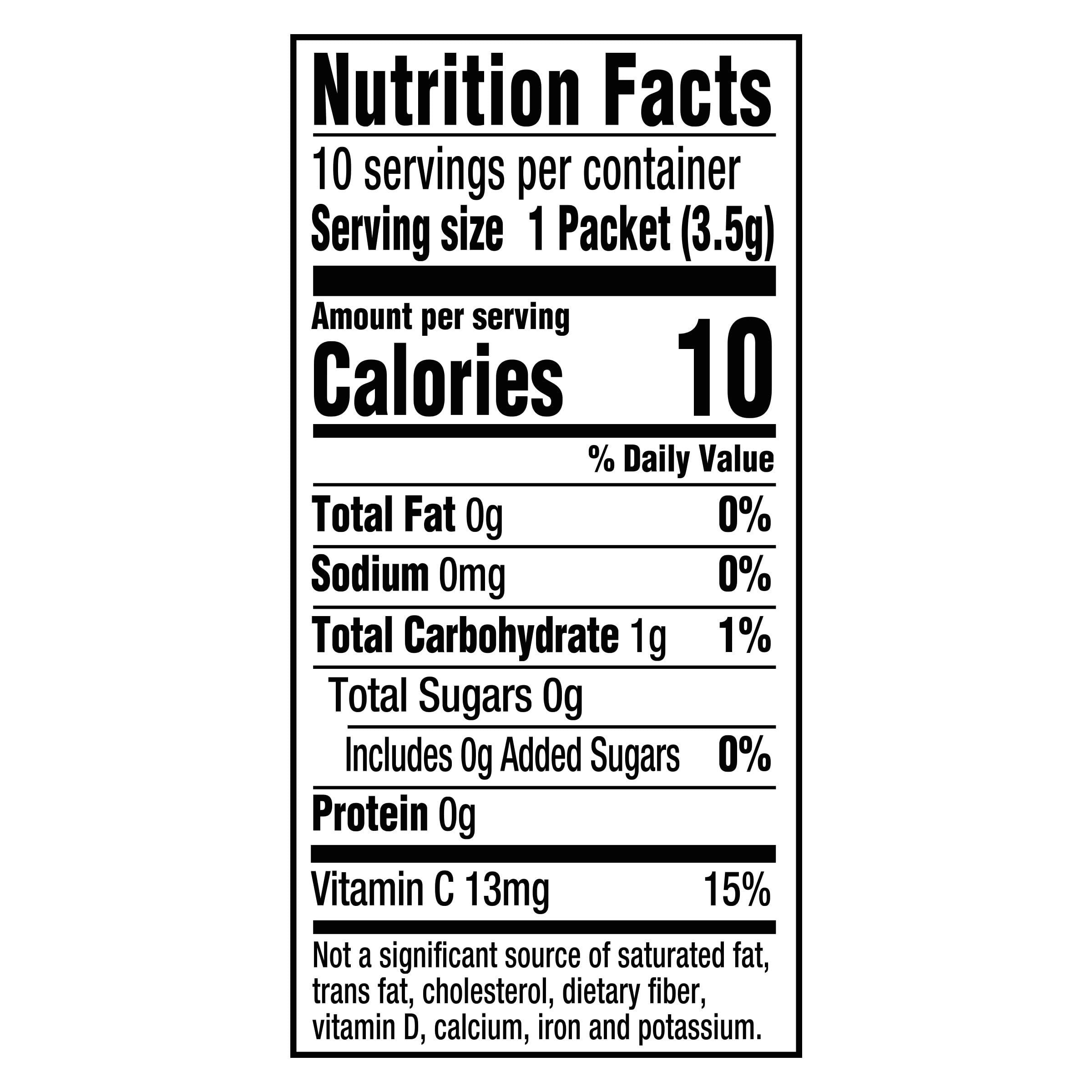 Crystal Light single packet close-up highlighting brand and easy-portable convenience