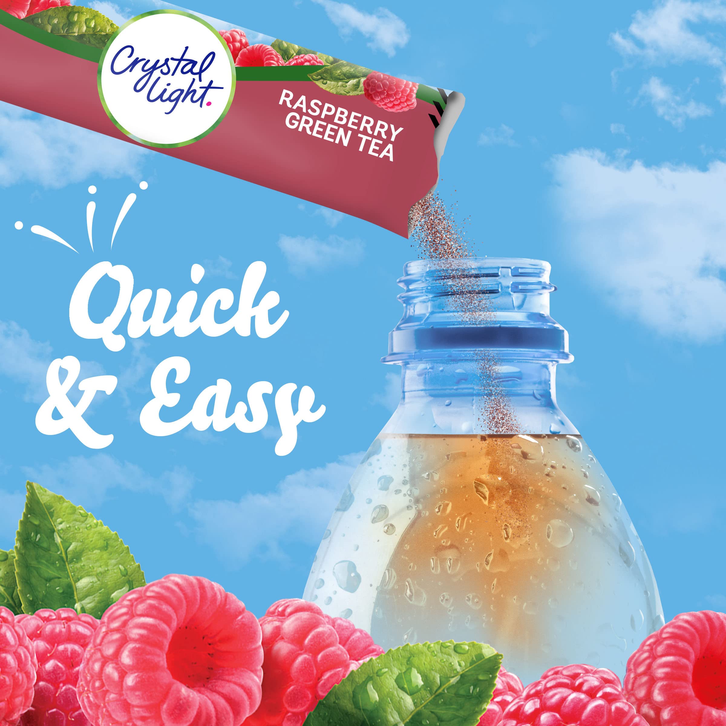 Crystal Light packet inside backpack demonstrating portability and travel-ready benefit