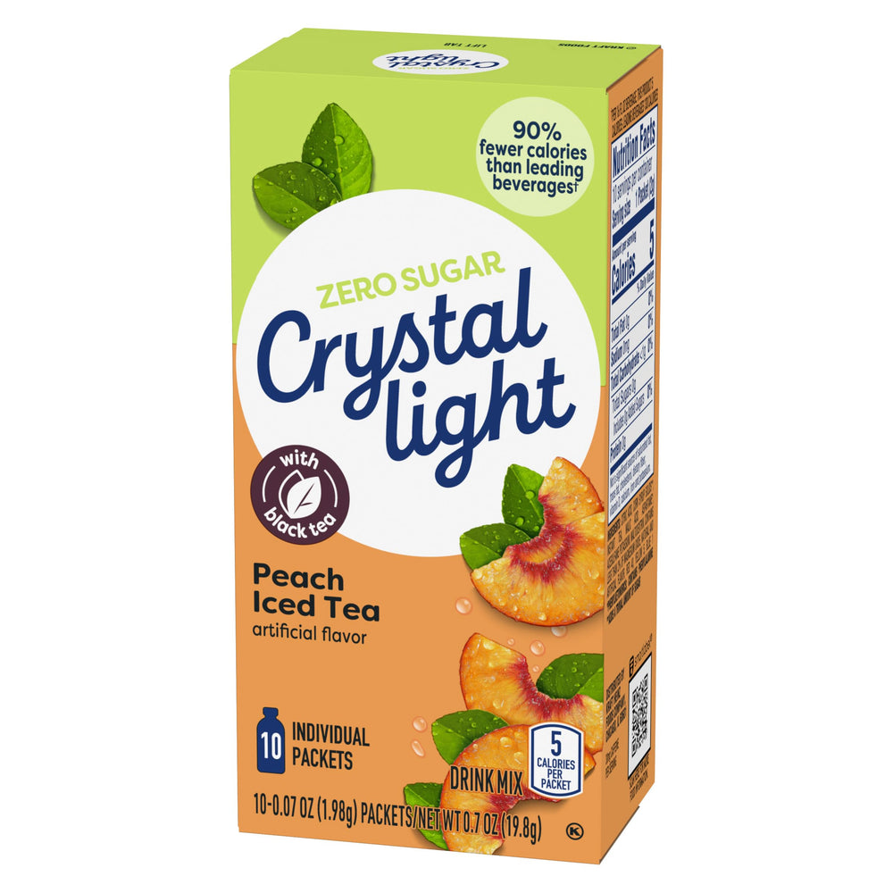 Crystal Light twelve boxes stacked for bulk supply and long-lasting convenience
