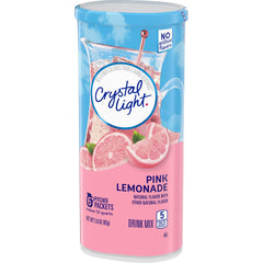 Crystal Light mixing into a pitcher for easy family-sized low-calorie refreshment