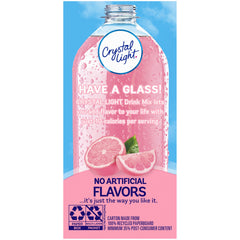 Crystal Light powder texture detail, quick-dissolve mix for low-calorie drinks