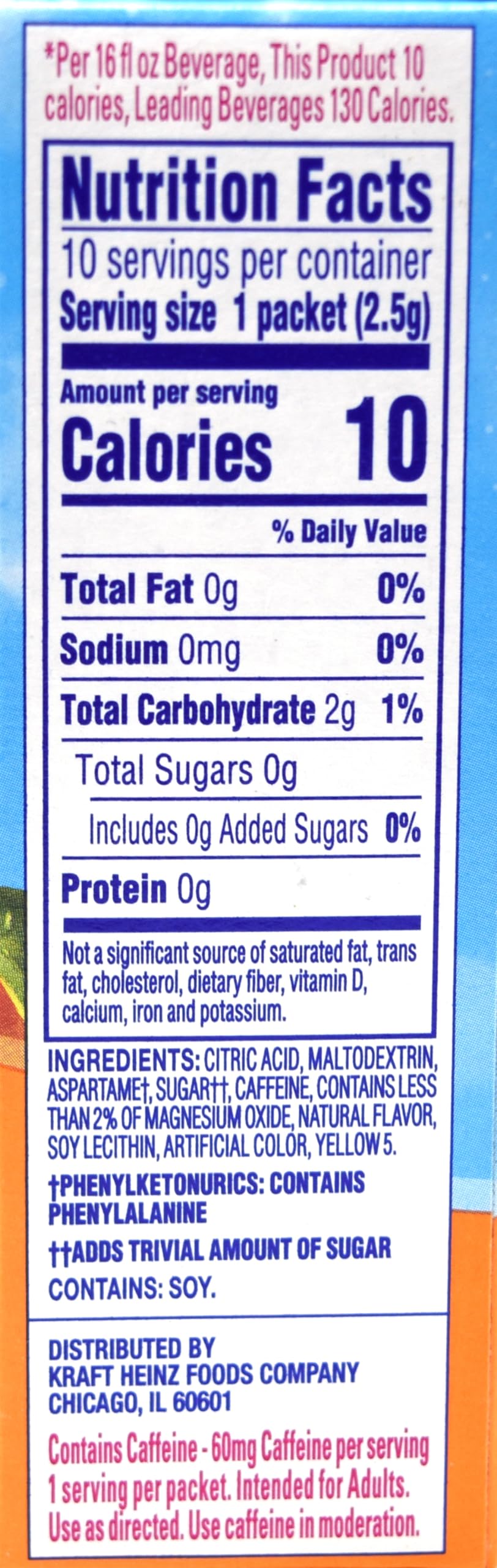 Crystal Light powder pouring into bottle illustrating fast mixability