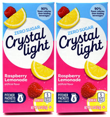 Crystal Light front canister showing label and serving info, convenient storage