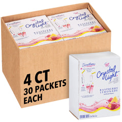 Crystal Light front packaging showing case and brand for quick identification and stocking