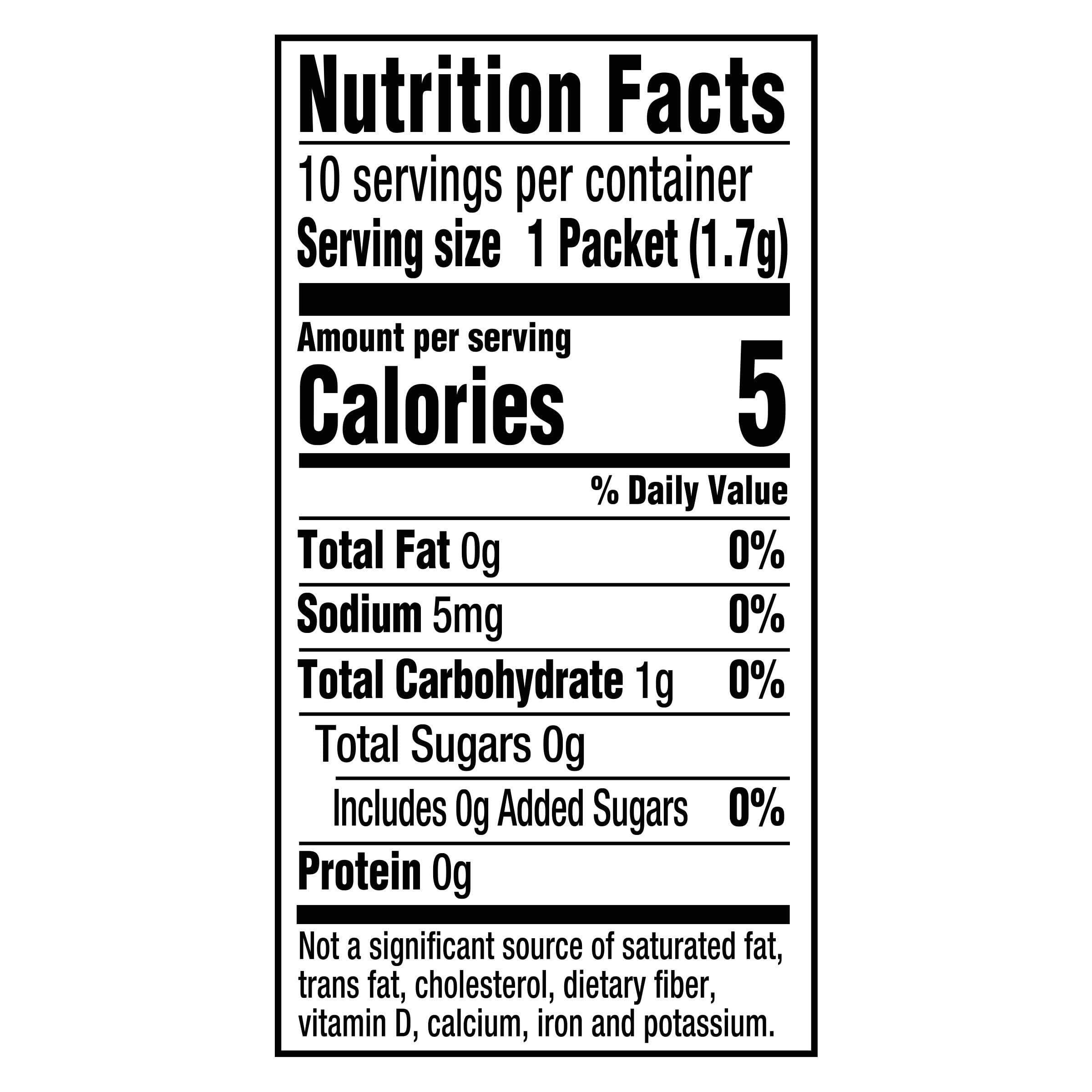 Single Crystal Light packet held between fingers for portable flavored hydration