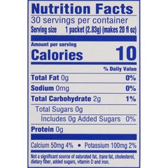 Crystal Light single-serve stick packet close-up illustrating easy tear-and-pour convenience