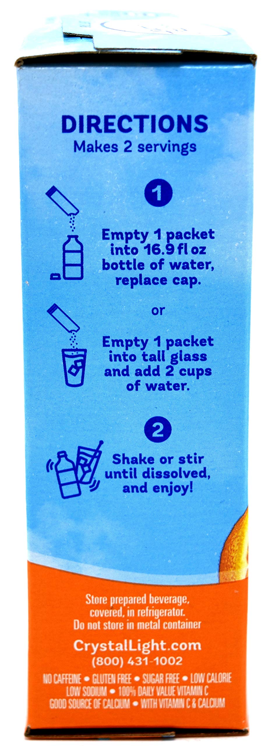 Crystal Light stick packets inside a purse for portable hydration