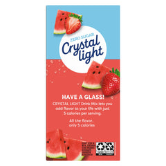 Crystal Light prepared pitcher of Strawberry Watermelon for chilled hydration benefit