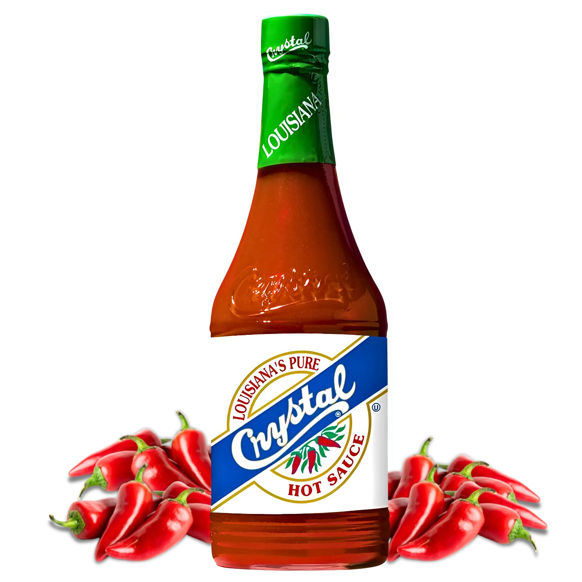 Crystal label detail highlighting ingredients and trusted recipe