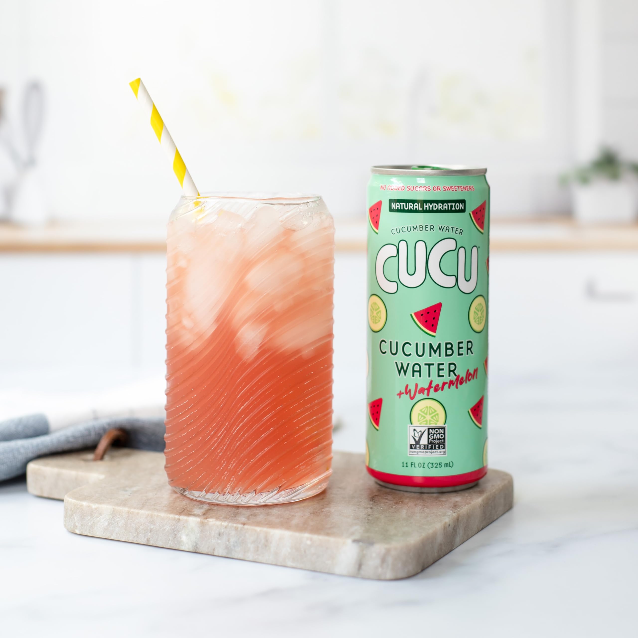 CUCU cucumber close-up emphasizing fresh pressed juice source
