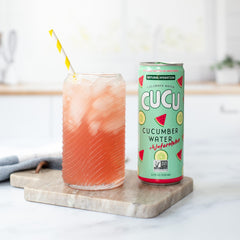 CUCU cucumber close-up emphasizing fresh pressed juice source