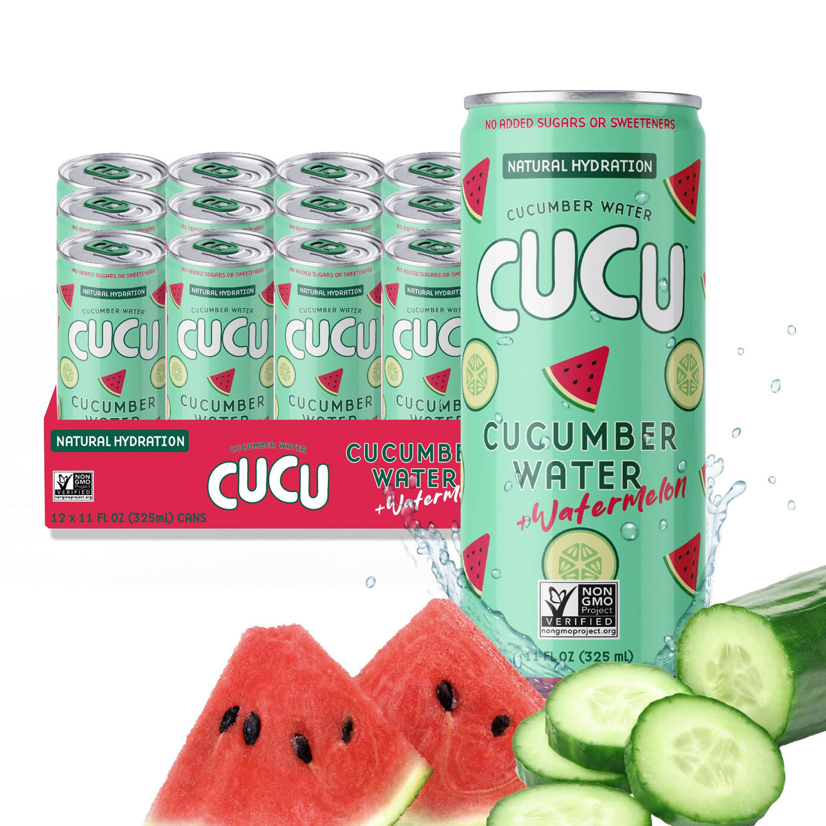 CUCU front can pack shot showing clean design and easy-grip can