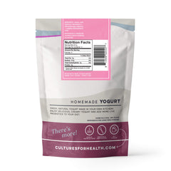 Cultures For Health powder closeup showing fine texture and easy measuring