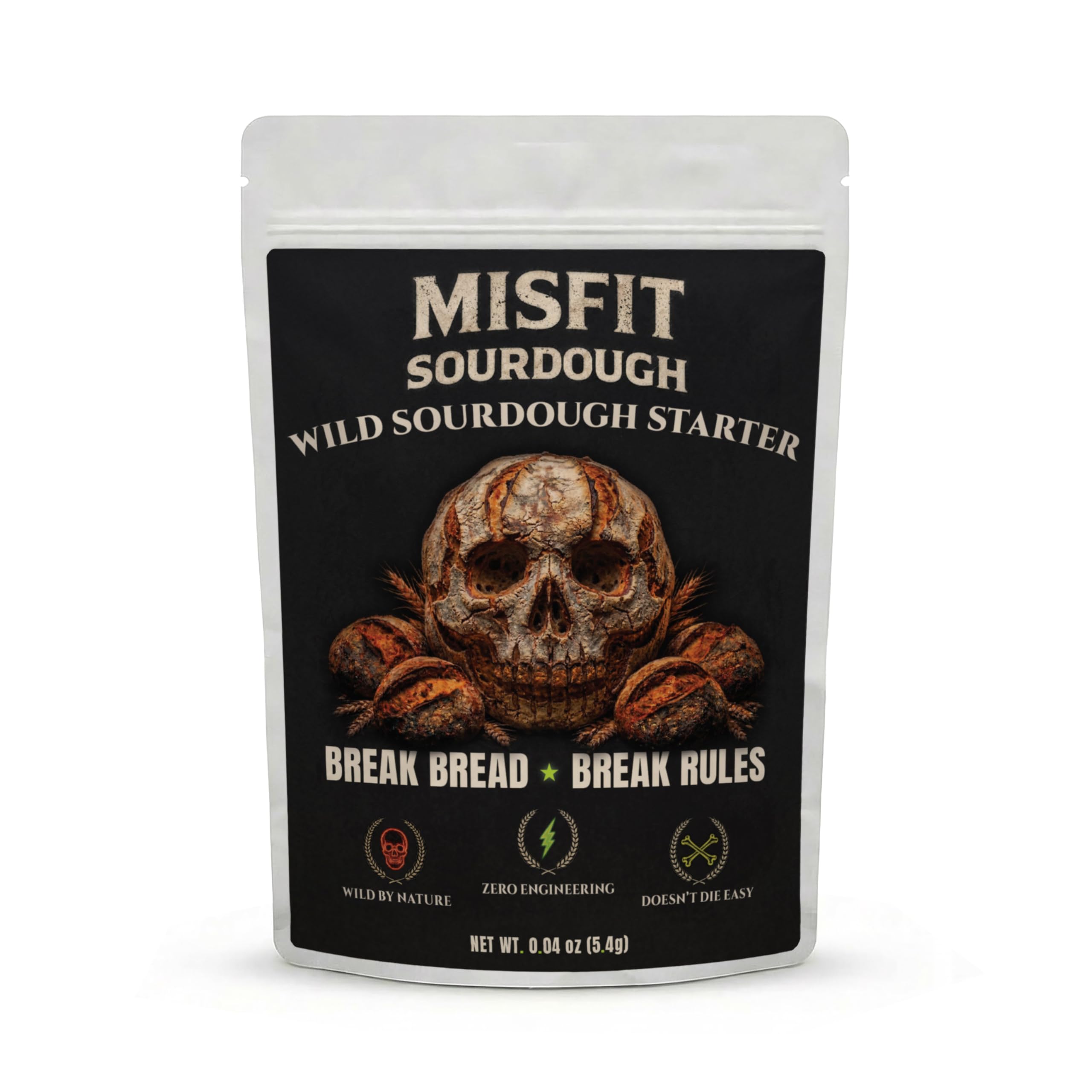 Cultures For Health front packaging showing Misfits starter and easy artisan baking
