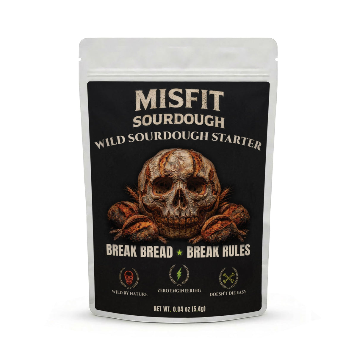 Cultures For Health front packaging showing Misfits starter and easy artisan baking