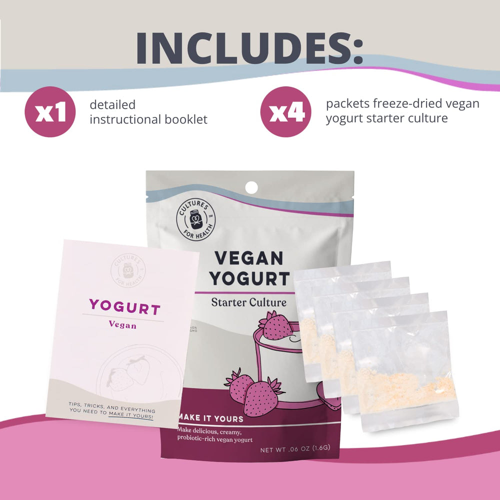 Cultures For Health single‑use packet closeup showing readable instructions and safe sealing