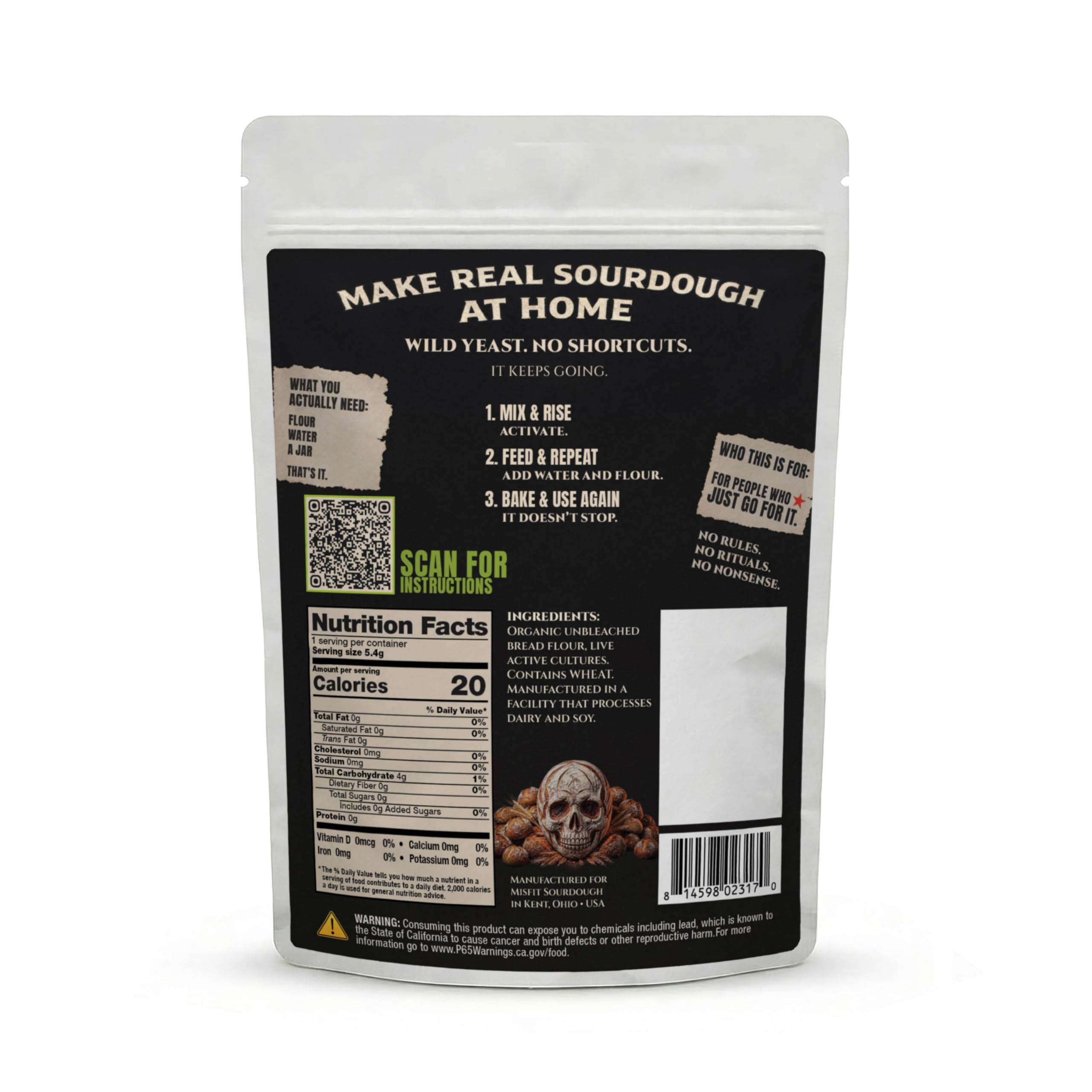 Cultures For Health close-up of dried starter powder for quick rehydration benefit