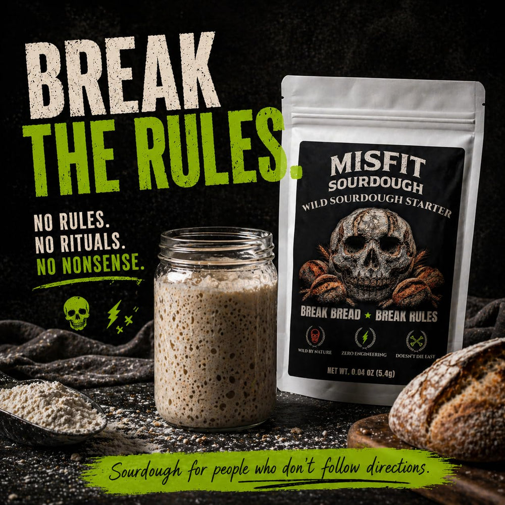 Cultures For Health mixing bowl with rehydrated starter ready to feed and activate