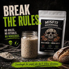 Cultures For Health mixing bowl with rehydrated starter ready to feed and activate