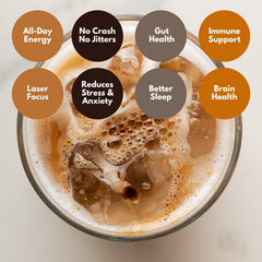 Cuppa Healthy Coffee prepared hot cup close-up showing smooth crema and aroma