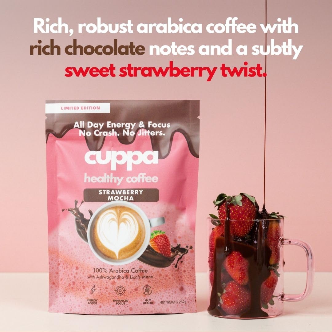 Cuppa Healthy Coffee iced glass in lifestyle setting showing refreshing option benefit