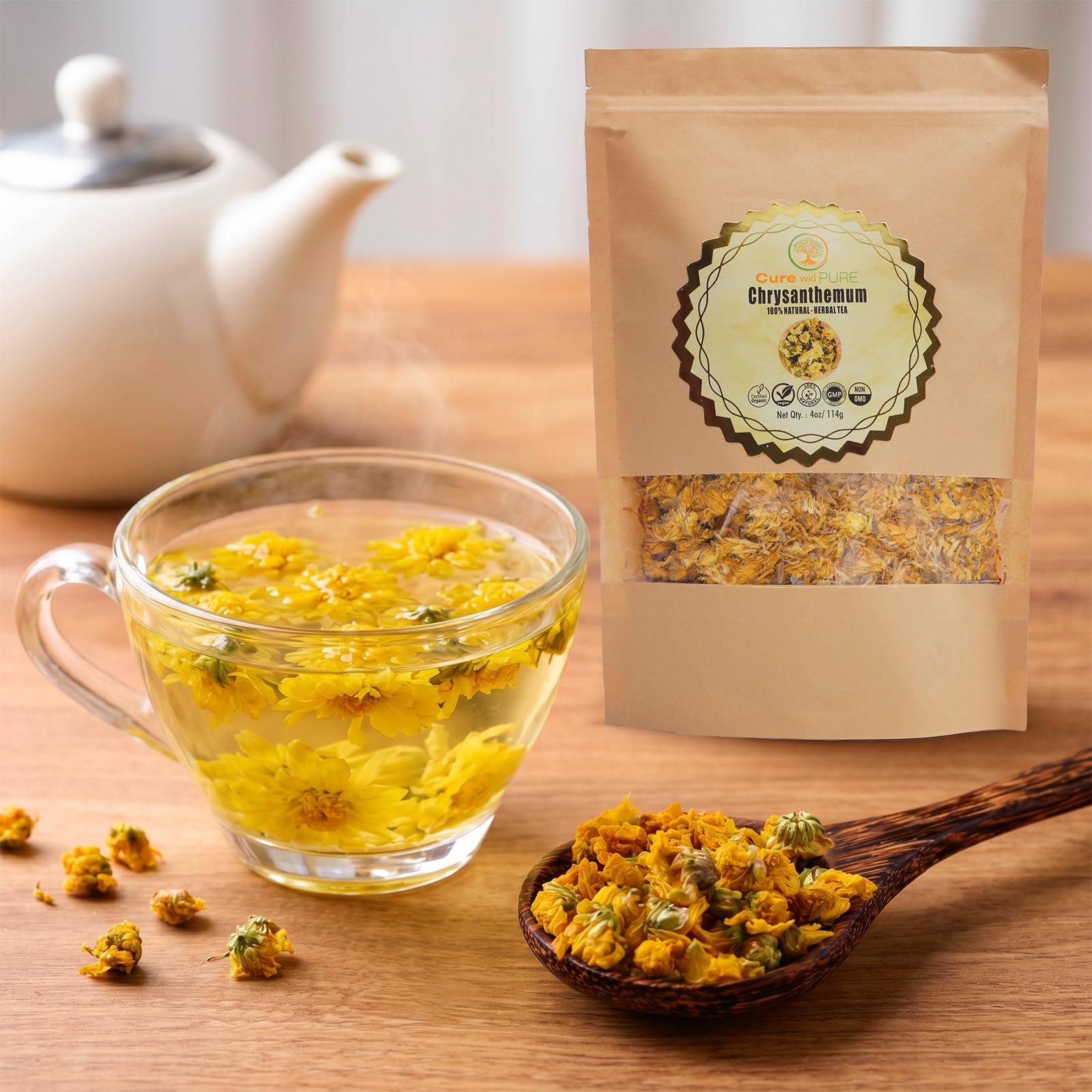 resealable eco-friendly Cure Wid Pure bag with clear window preserving freshness and visibility