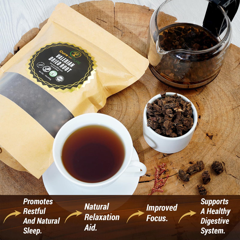 Cure wid Pure close-up of cut-and-sifted root texture highlighting natural quality