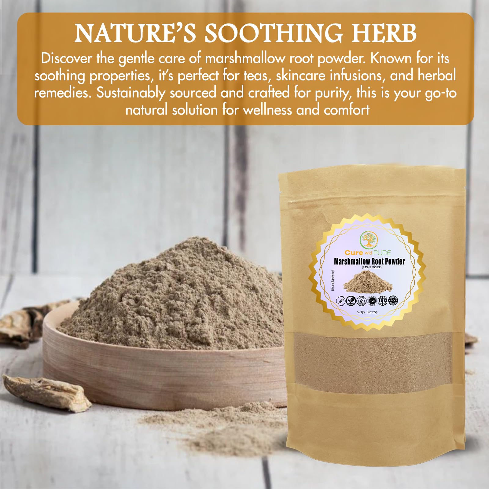 Cure wid Pure mixed into sauce demonstrating natural thickening and silky mouthfeel