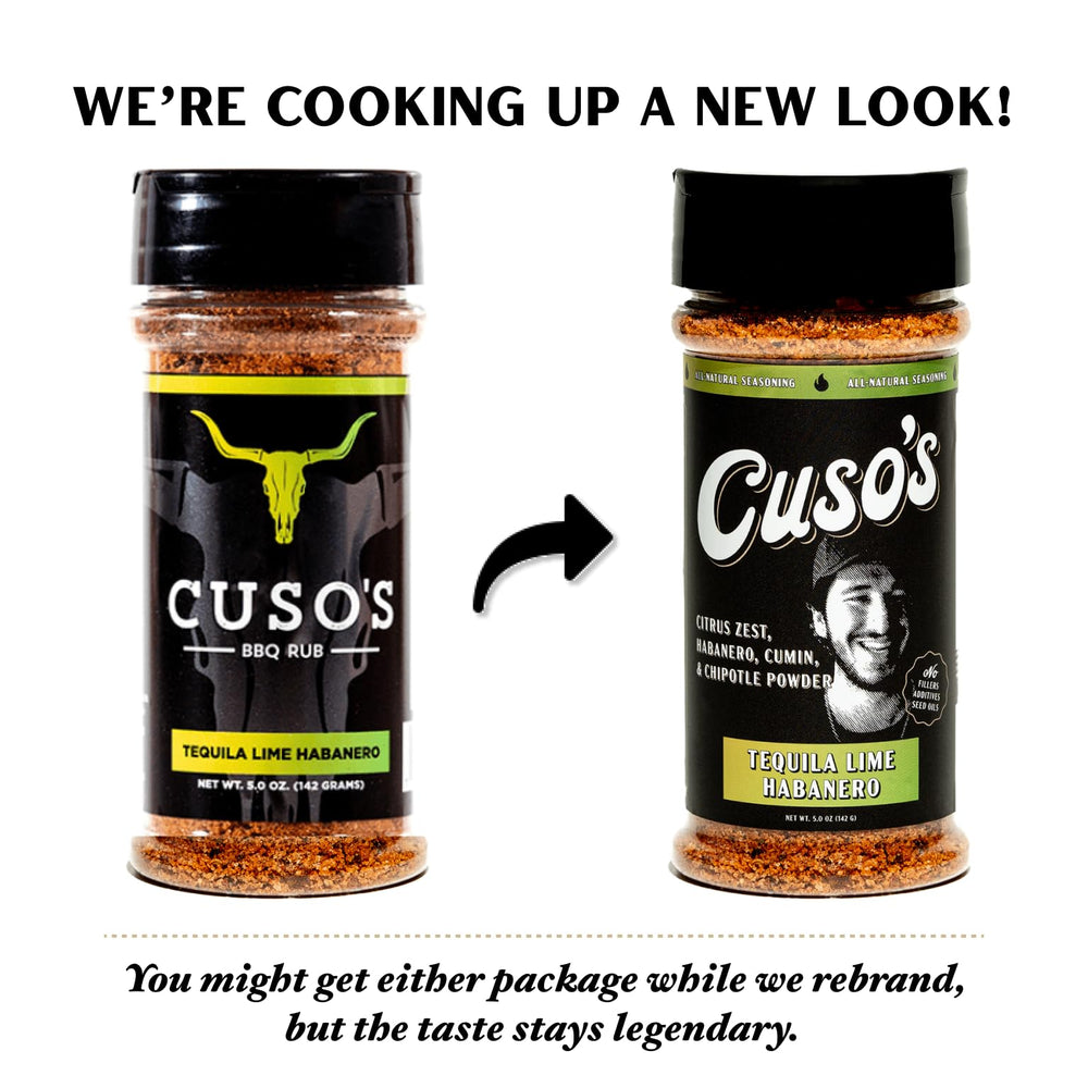 Cuso Cuts bottle next to recipe eBook bundle inspiring easy taco and grill recipes