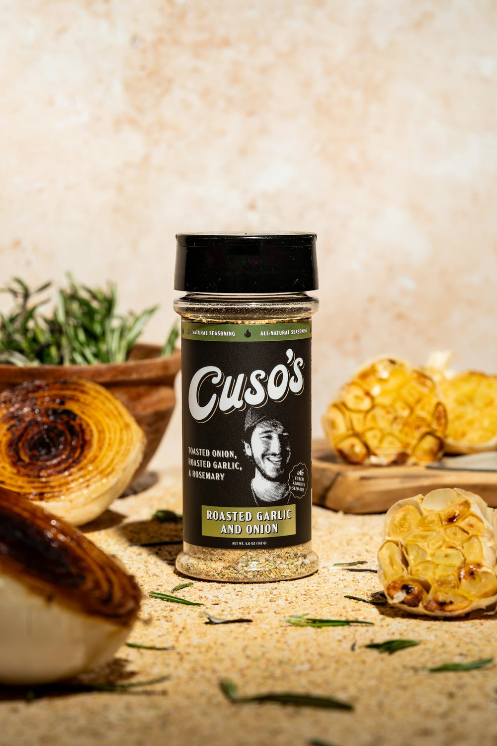 Cuso Cuts rubbed on steak ready for grilling to create savory crust