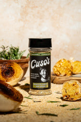 Cuso Cuts rubbed on steak ready for grilling to create savory crust
