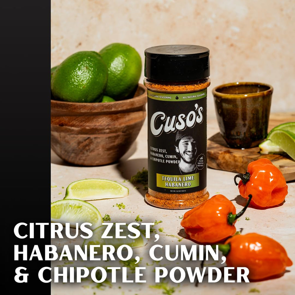 Cuso Cuts seasoning dusted on grilled steak adding smoky bold flavor
