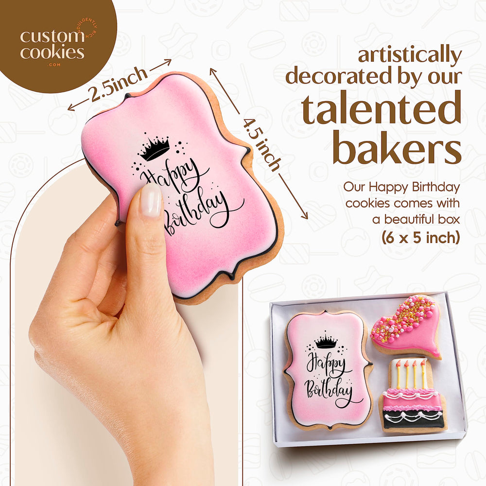Custom Cookies individually wrapped cookie illustrating freshness and hygiene