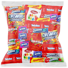 Custom Varietea front packaging showing mixed brand candies and easy grab appeal