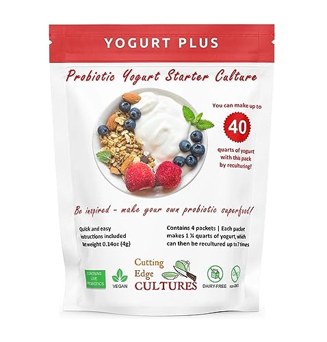 Cutting Edge Cultures yogurt served in bowls illustrating homemade probiotic convenience