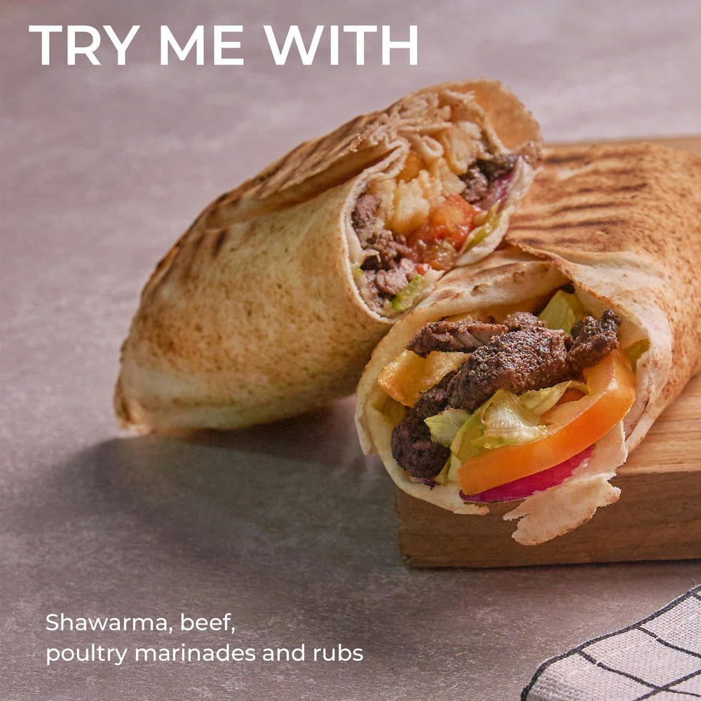 Cybele's Harvest seasoned gyro wrap on plate showing ready-to-serve meal appeal benefit