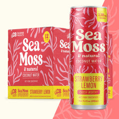 Da Bomb Sea Moss front packaging showing can and branding, highlights clean ingredients