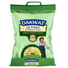 DAAWAT 10 lb front bag showing packaging and premium rice