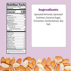 Daily Crunch close-up of sprouted almond texture highlighting airy crunch