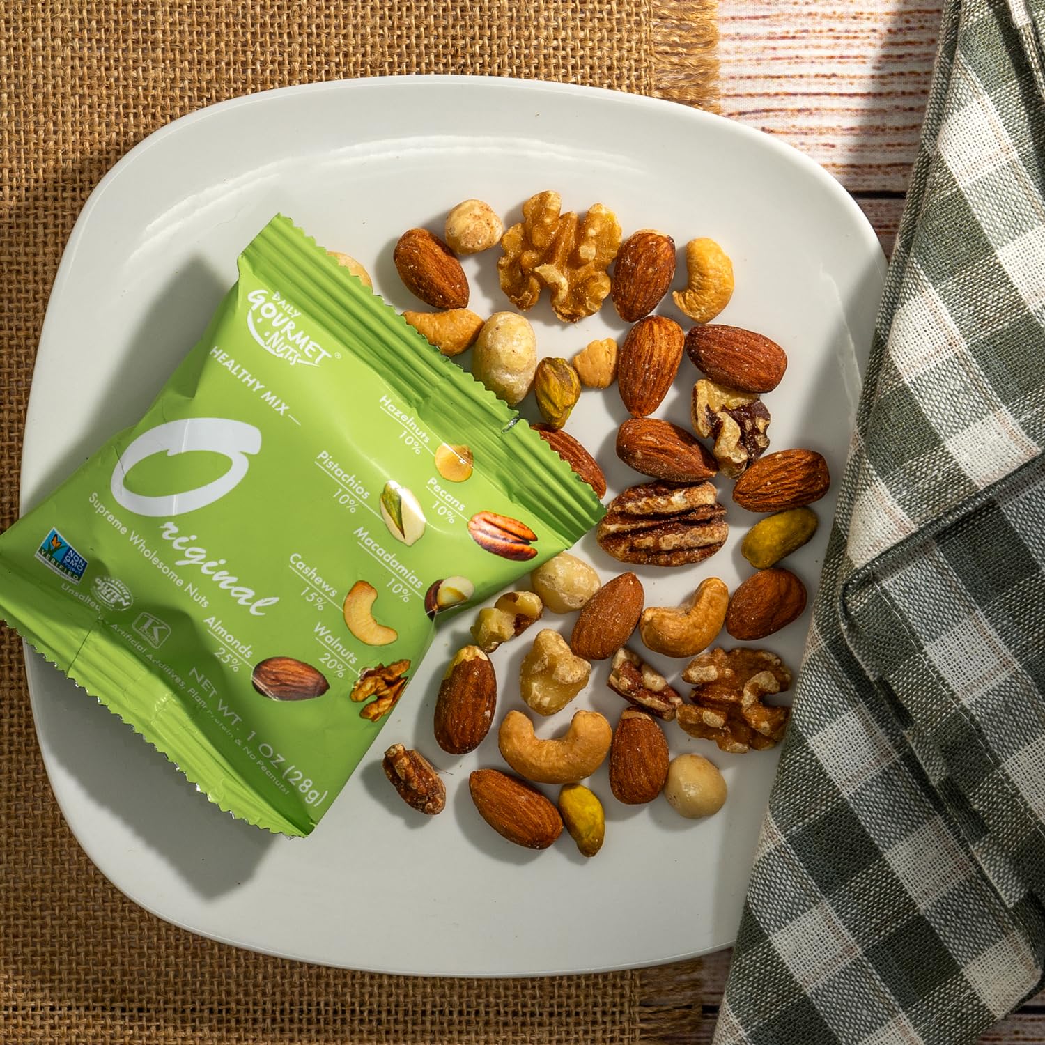 Daily Gourmet Nuts gift box arrangement for gifting premium snacks