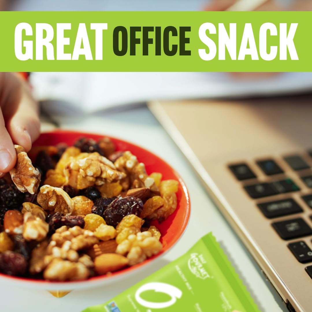 Daily Gourmet Nuts pack in hand demonstrating one‑ounce portion control
