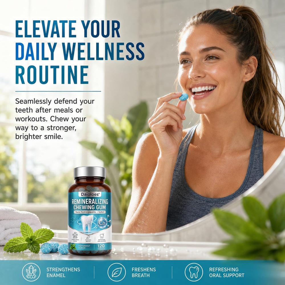 Daioloes gum in hand demonstrating size and convenient portion