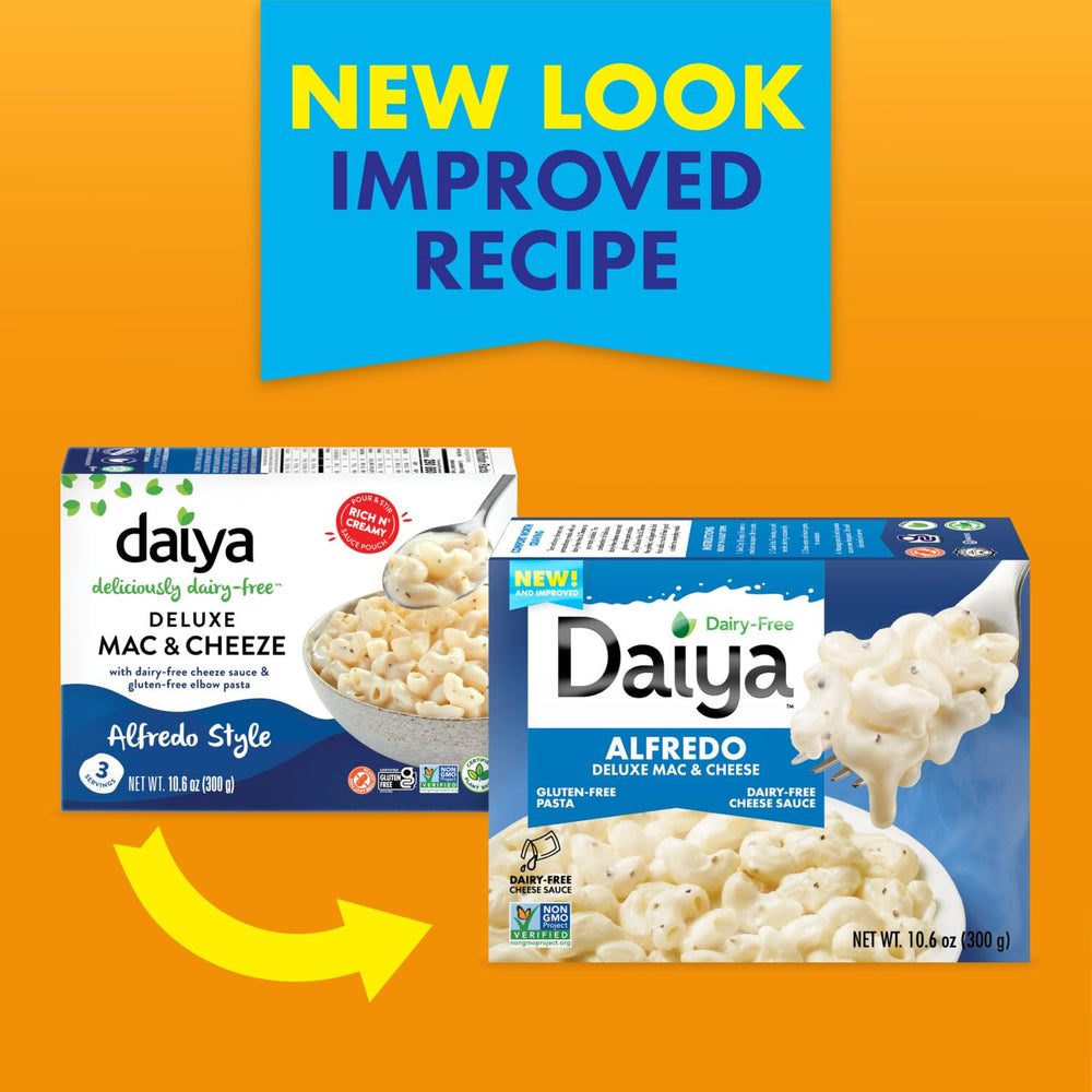 Daiya cooked pasta being stirred to show sauce coating benefit
