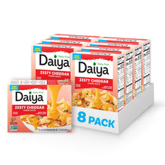 Daiya front packaging shows plant-based sauce and benefits