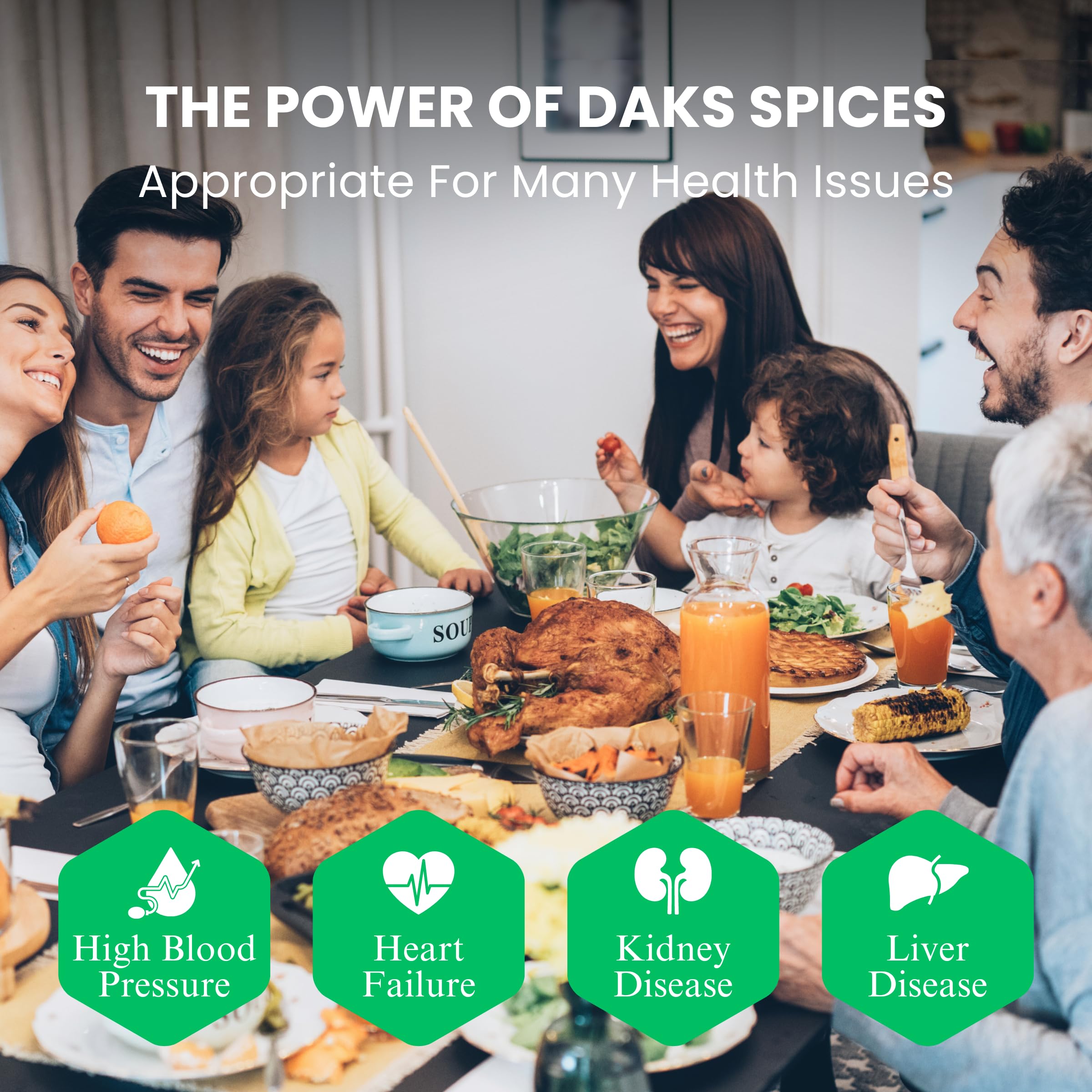 DAK's label and ingredient panel showing no salt and no MSG transparency
