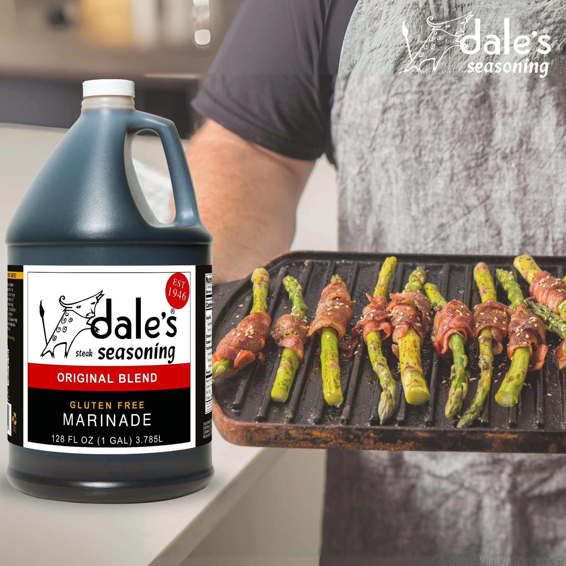 Dale's Steak Seasoning ingredient label pictured clearly to confirm gluten-free status