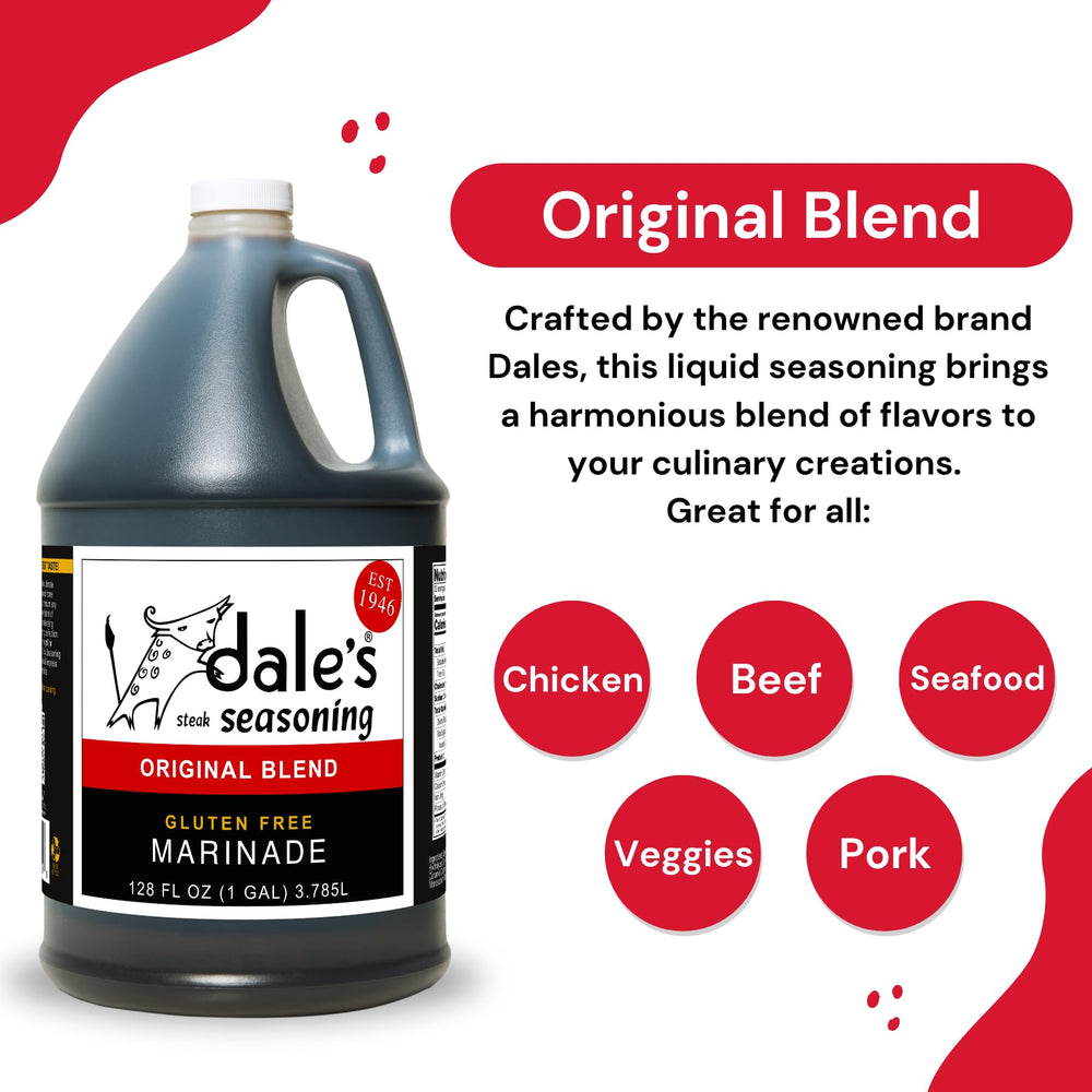 Dale's Steak Seasoning pouring close-up demonstrating smooth consistency and easy application