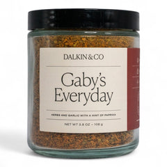 Dalkin & Co front jar showing clean-label seasoning and attractive storage benefit