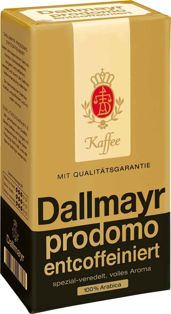 Dallmayr front packaging showing 17.6 oz bag and brand clarity, ensures freshness